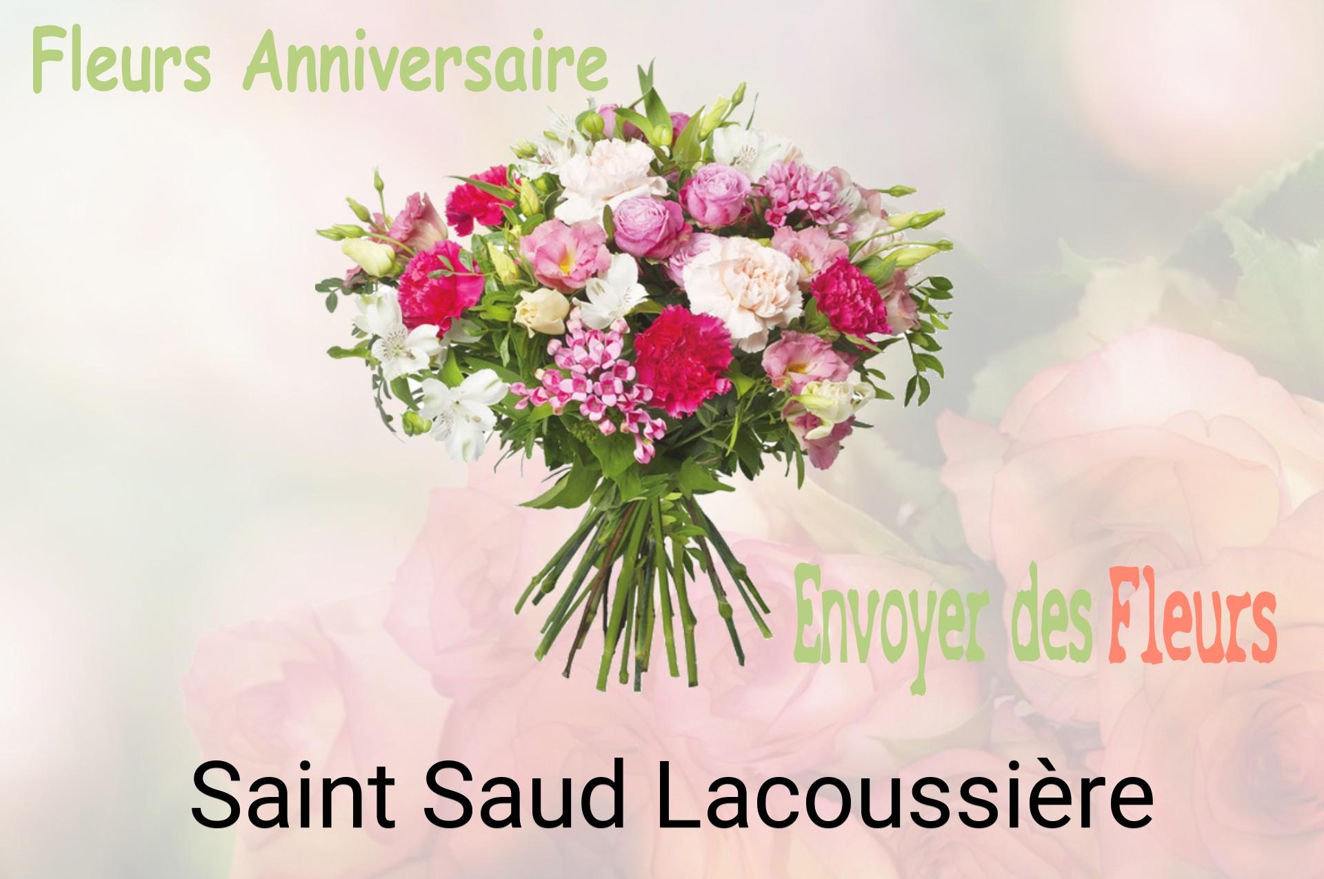 Bouquet de fleurs d’anniversaire livré à Saint-Saud-Lacoussière