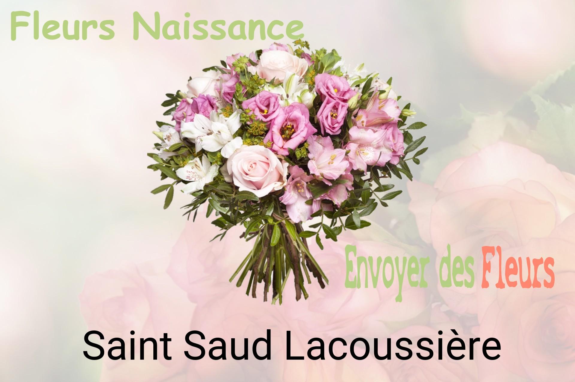 Bouquet de fleurs de naissance livré à Saint-Saud-Lacoussière