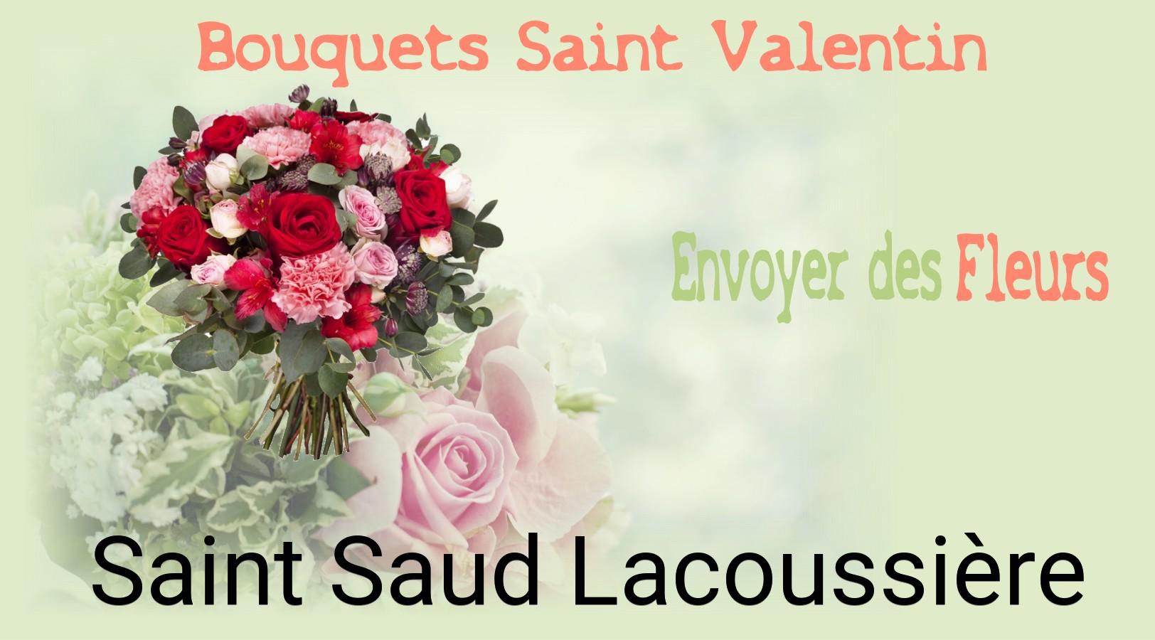 Roses de Saint-Valentin livrées à Saint-Saud-Lacoussière